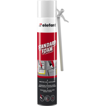 Пена полиуретановая монтажная бытовая Standart Pai 750ml Elefant