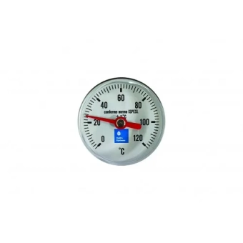 Термометр с задним выходом 0-120°C, 40 мм