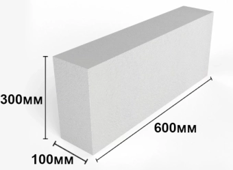 Газоблок перегородочный BCA 600*300*100мм, D500, Meteor - Moldova