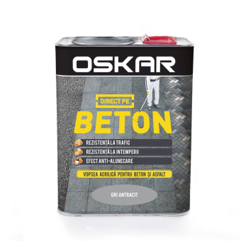 Эмаль для бетона, OSKAR Beton, цвет серый, 2,5л