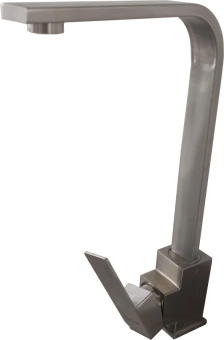 Смеситель кухонный на мойку Eco Line Inox 490 - однорычажный, нержавеющая сталь