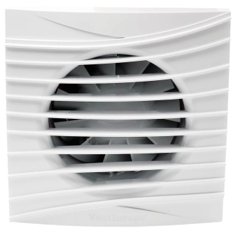 Вентилятор вытяжной осевой c обратным клапаном Vent Europe FANCY 100 BD TURBO d.100 мм, 19 Вт, 220-240 В, IP24 
