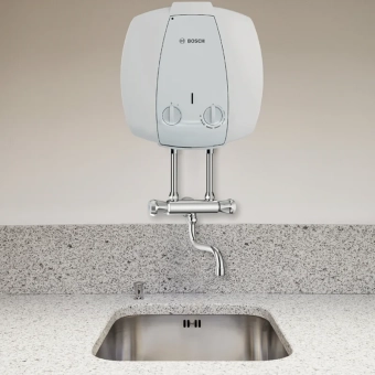 Электрический бойлер вертикальный, 1.5kW, BOSCH Tronic 2000T Mini, 10 л,  Монтаж над раковиной