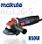 Углошлифовальная машина 125mm, 220V, 850W, 11000 об/мин, Makute