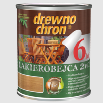 Лак тонирующий 2 в 1, дуб, 0,8л, Drewnochron Lakierobejca 2w1