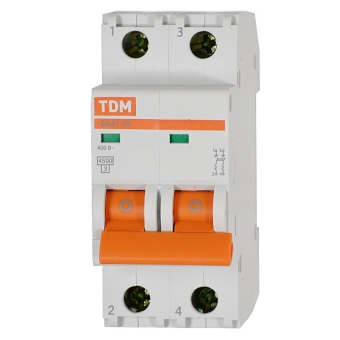 TDM Автоматический выключатель BA47-29 2P 10A 4.5kA C
