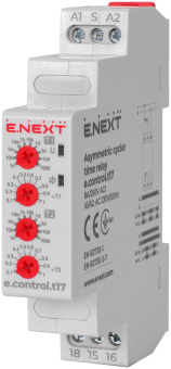 Реле времени с асимметричным циклом повторения e.control.t17