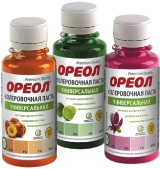 Универсальный пигмент, паста "Ореол " 100ml Карамель №23 (9205)