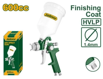 Краскопульт пневматический с верхним бачком 600cc 85-127L/min; Jadever