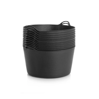 Гибкое ведро (корзина) CAPAZO Premium, 52 л (Черное)