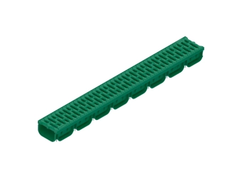 Лоток водоотводный Easy2 DN100 H70,  (1000x125x70мм) класс нагрузки А15 зеленый
