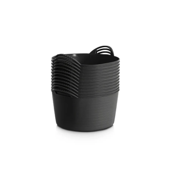 Гибкое ведро (корзина) CAPAZO Premium, 12 л (Черное)