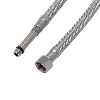 Шланг гибкий для смесителя TUCAI 400 мм, 1/2" ВР-М10 L34, Антикоррозионный TAQ GRIF ACB