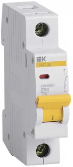 IEK Автоматический выключатель BA47-29M 1P 10A 4.5Ka х-ка B