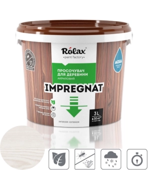Пропитка для дерева, цвет: Белый, IMPREGNAT ROLAX 1L