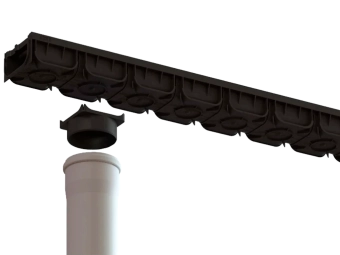 Лоток водоотводный Easy2 DN100 H70, с решеткой щелевой чугунной (1000x125x70мм) класс нагрузки А15