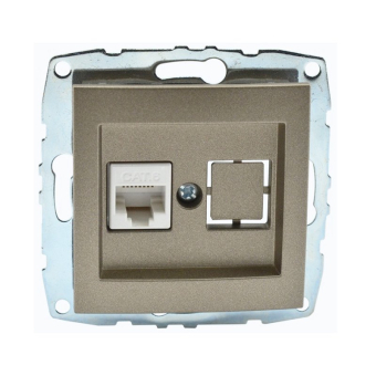 Розетка компьютерная RJ45 CAT6 Despina 500-002305-125