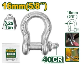 Скоба анкерная винтовая 16mm 40CR 3,25T  JDSAK2316  Jadever